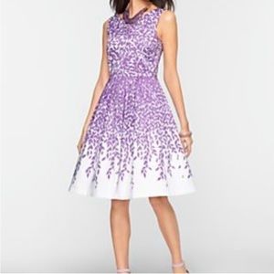 Talbots Wisteria leaf print Dress